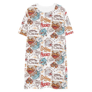 Coffee addict T-shirt dress