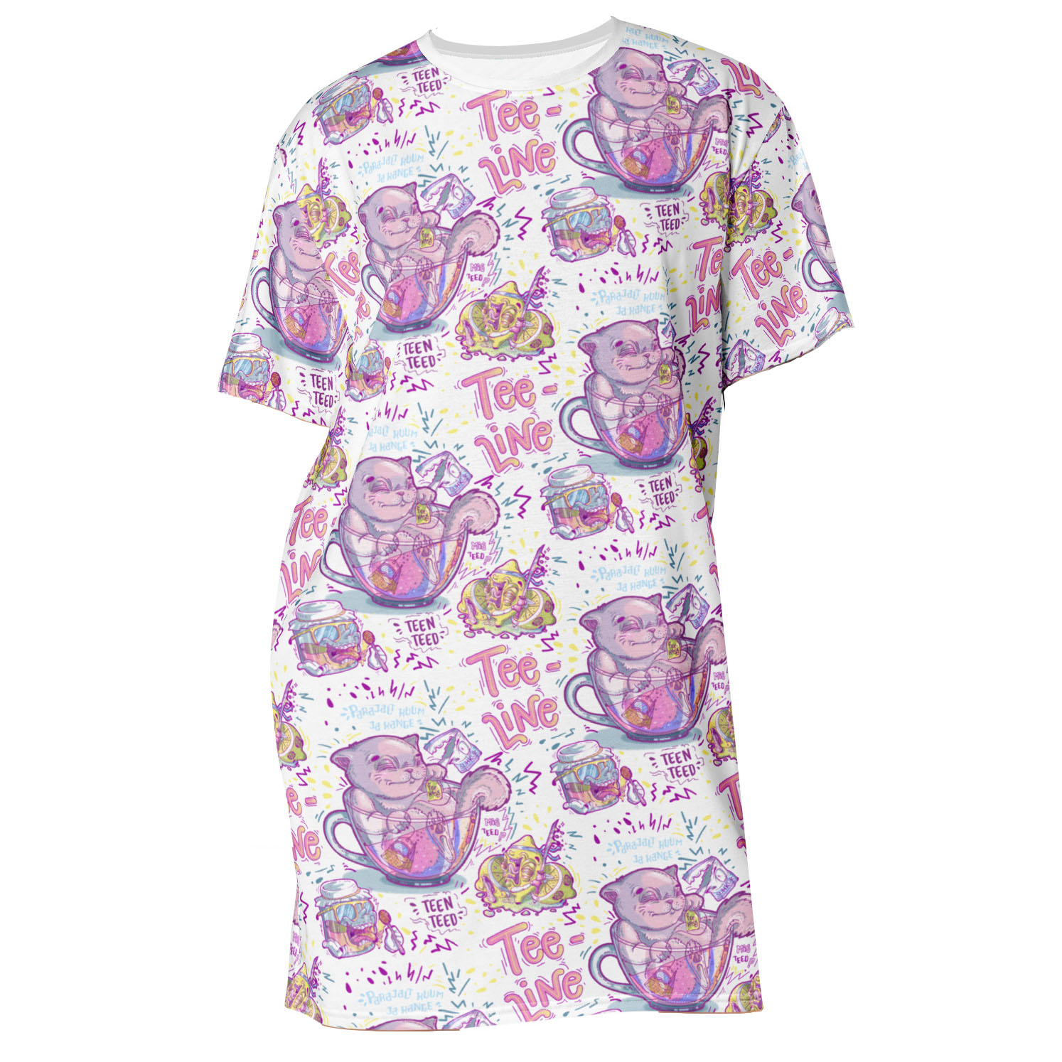 Tea-riffic T-shirt dress