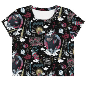 Black sheep cropped T-shirt