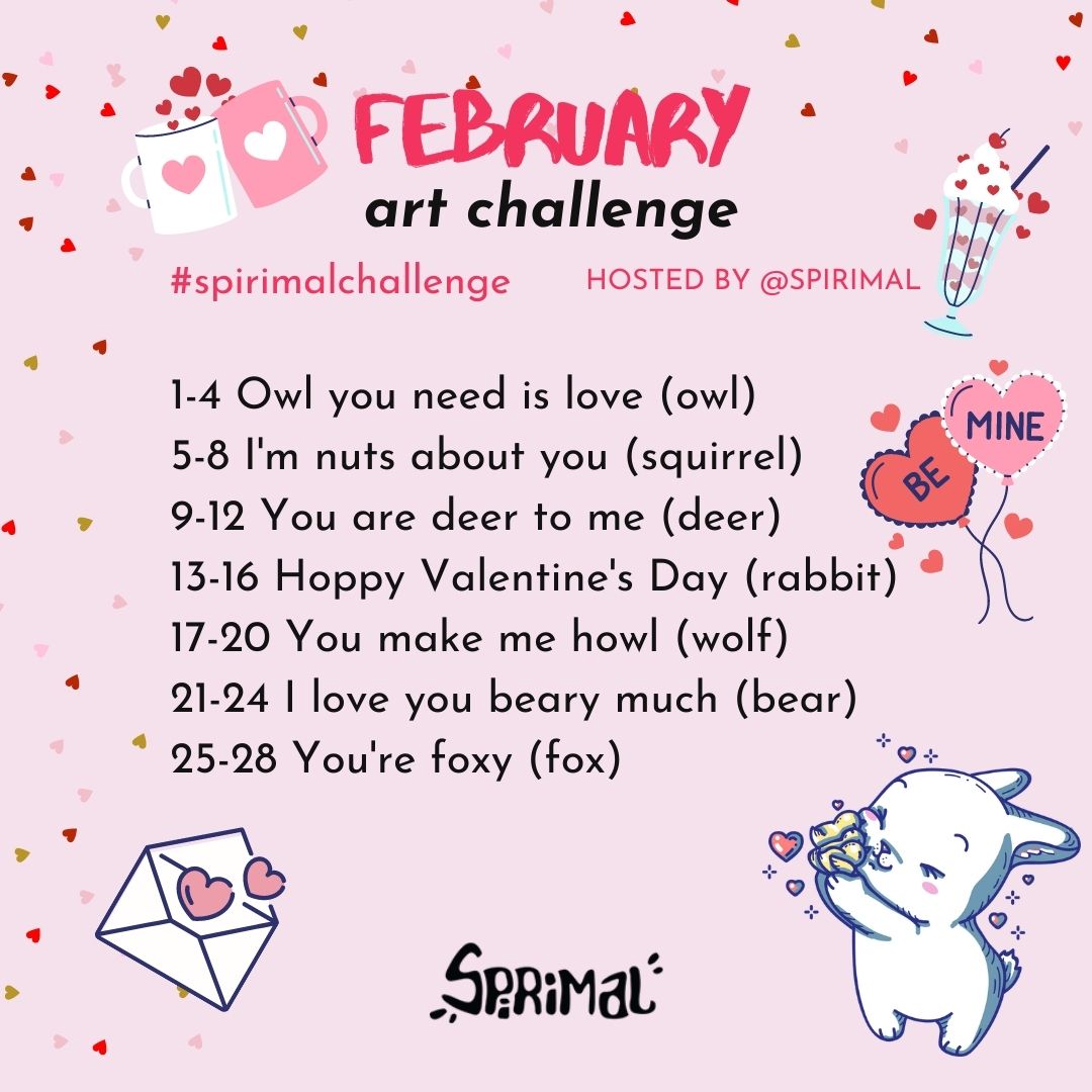 Spirimal February art Challenge 2023