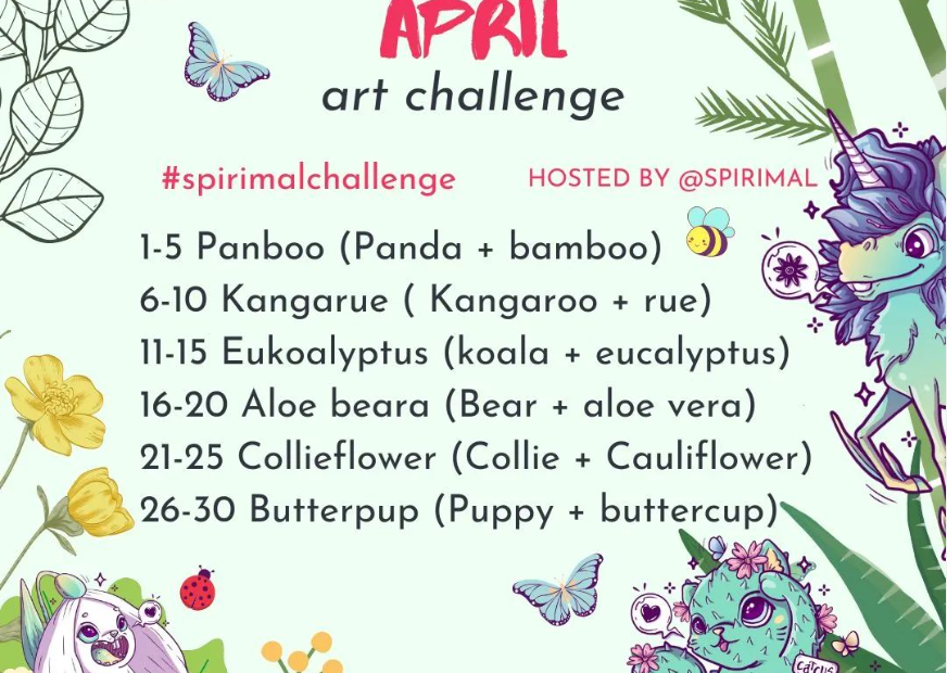 Spirimal April art Challenge 2024