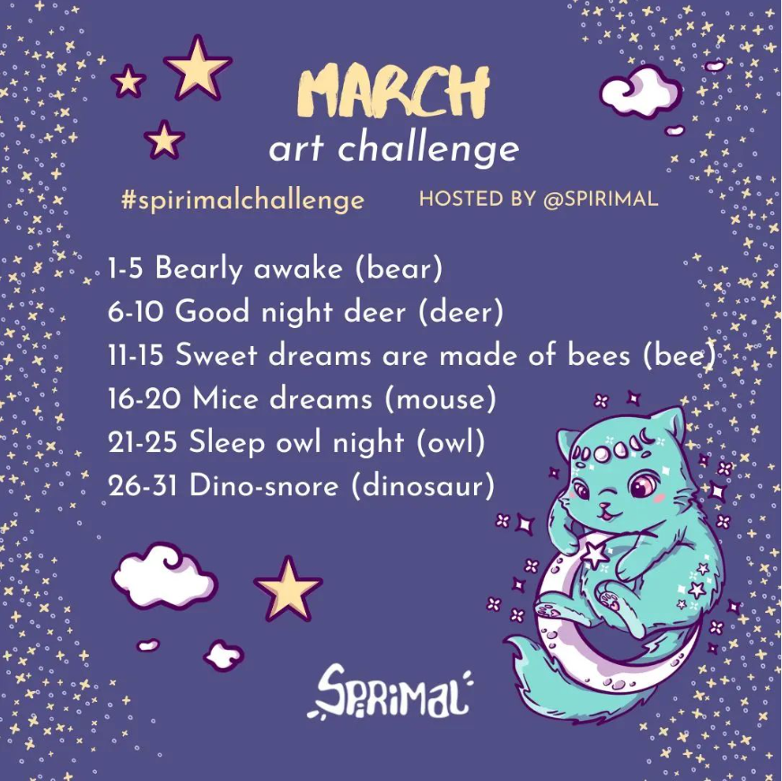Spirimal March art Challenge 2024
