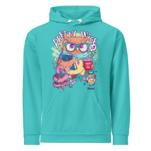 Wise owl graphic hooded sweatshirt