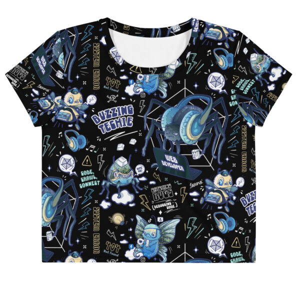 Buzzing techie cropped T-Shirt