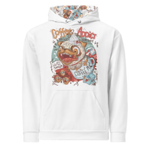 Coffee Addict graphic hooded sweatshirt