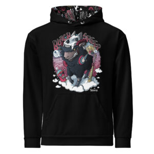 Black sheep graphic hooded sweatshirt