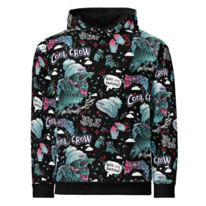 Cool crow hooded sweatshirt