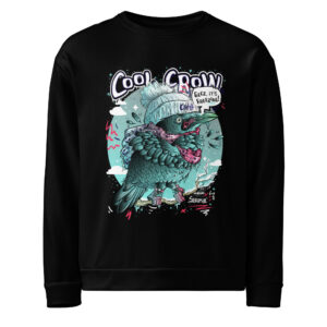 Cool crow graphic sweatshirt