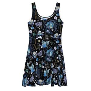 Buzzing techie dress