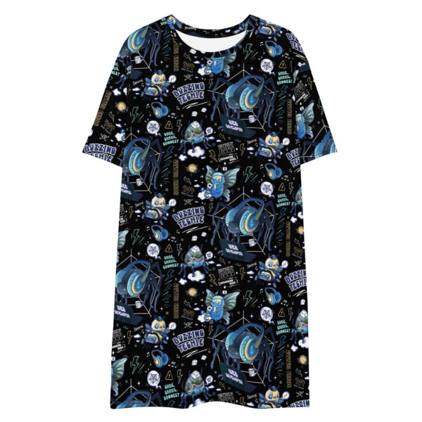 Buzzing techie T-shirt dress