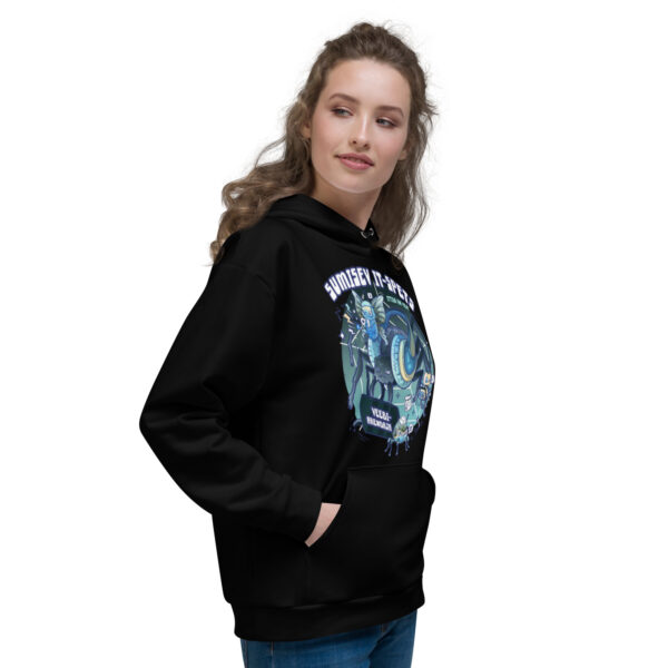 Buzzing techie graphic hooded sweatshirt - Image 11