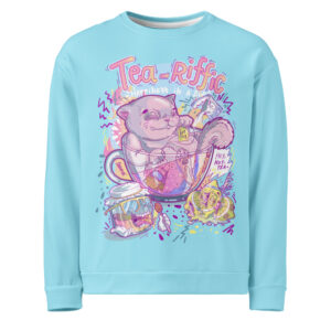 Tea-riffic graphic sweatshirt