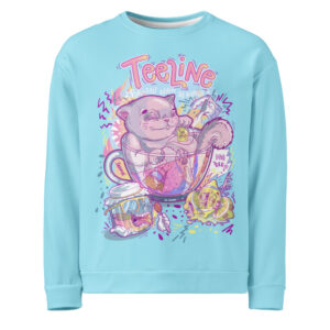 Tea drinker graphic sweatshirt