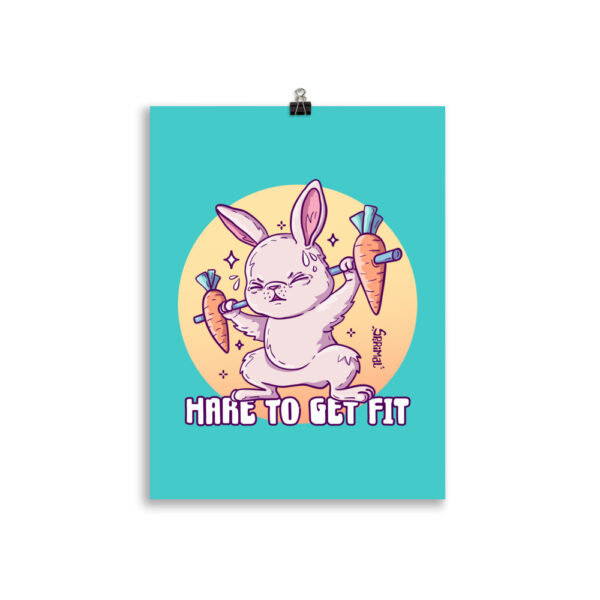 Fitness bunny poster