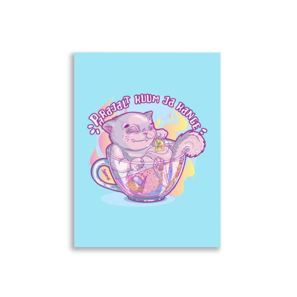 Tea cat poster