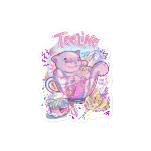 Tea drinker sticker