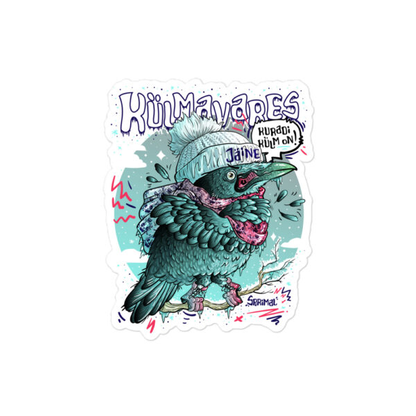 Külmavares sticker kleeps Eesti disain