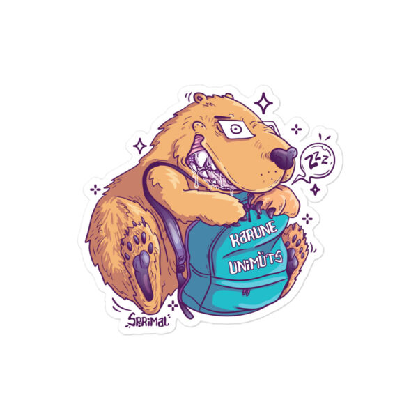 Sleepy student sticker