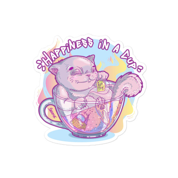 Tea cat sticker - Image 5
