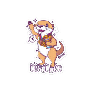 Otter Overachieving Sticker