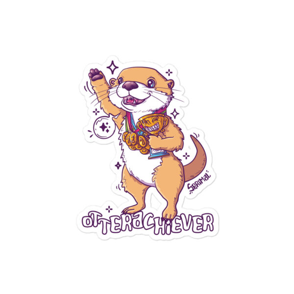 Otter Overachieving Sticker - Image 6