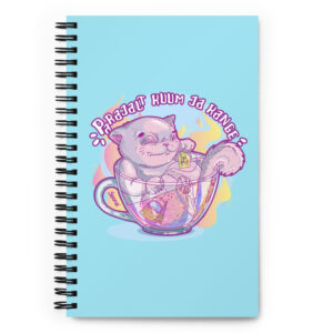 Tea cat notebook