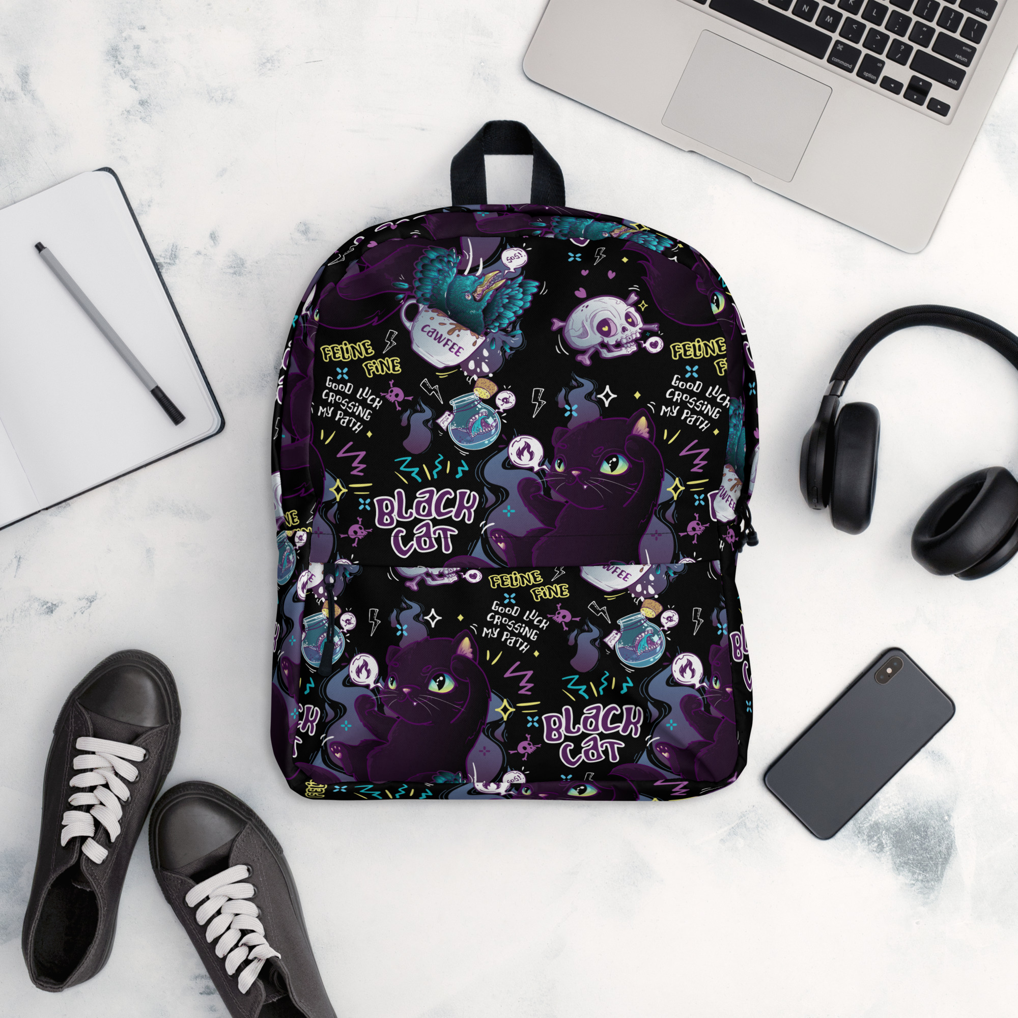 Black Cat Classic Backpack - Image 13
