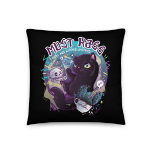Black Cat Pillow