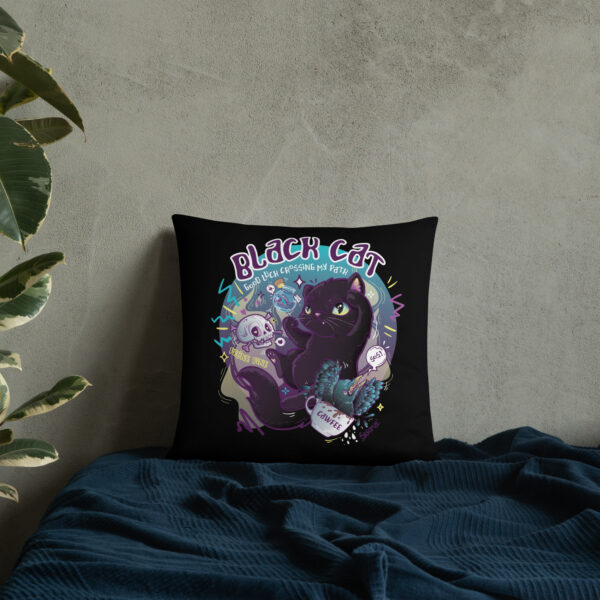 Black Cat Pillow - Image 7
