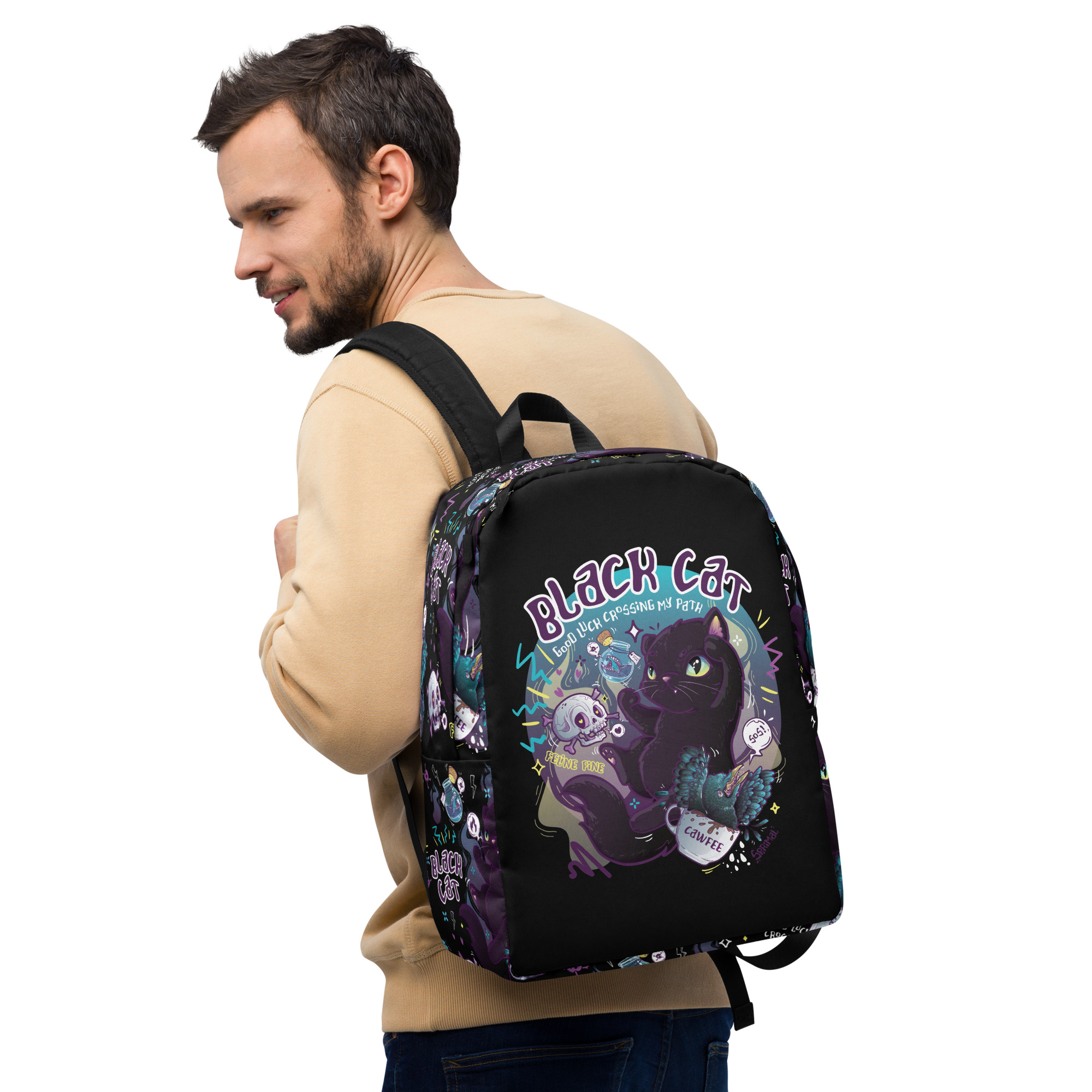 Black Cat Backpack - Image 12