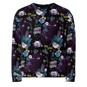 Black Cat Pattern Sweatshirt