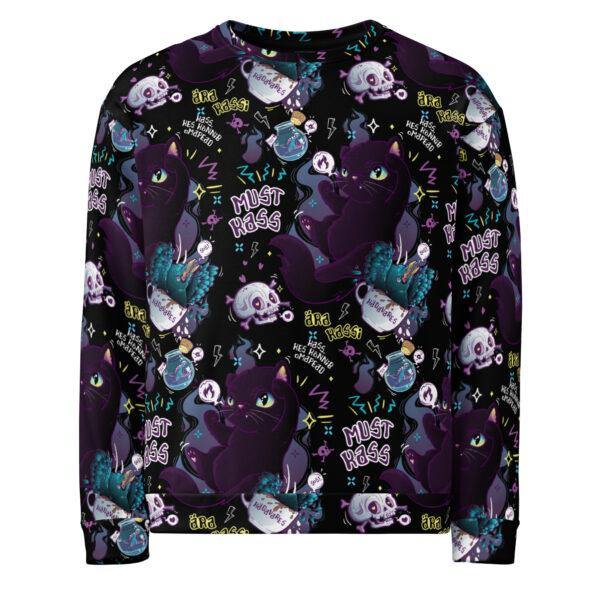 Black Cat Pattern Sweatshirt