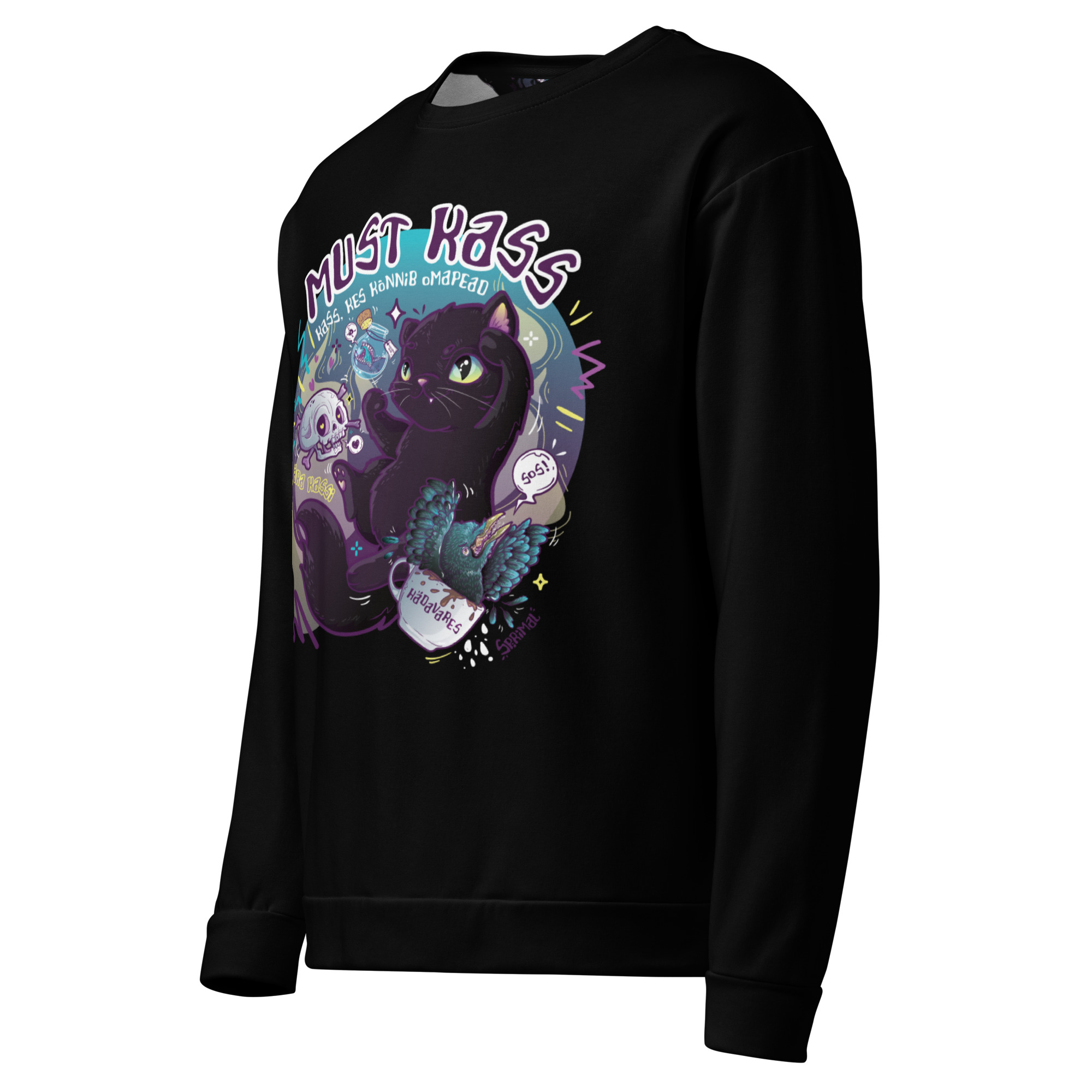 Black Cat Sweatshirt - Image 2