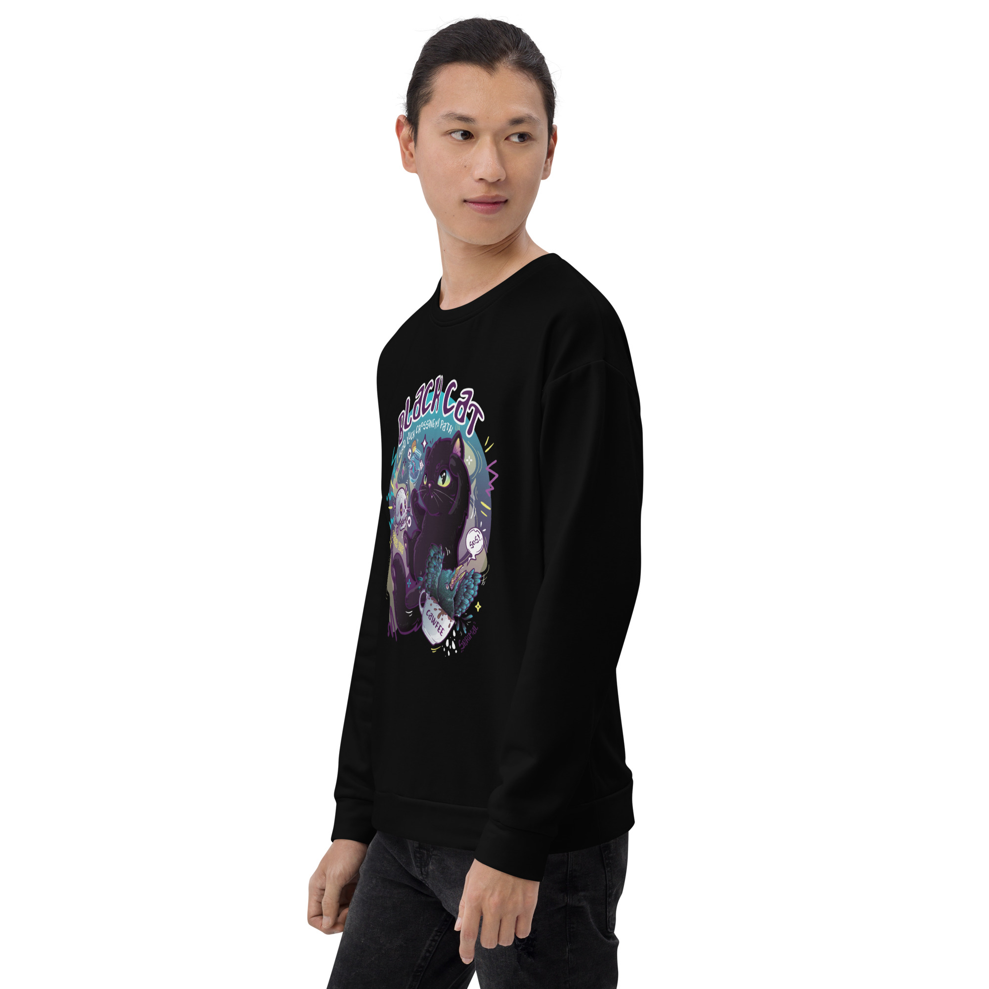 Black Cat Sweatshirt - Image 12