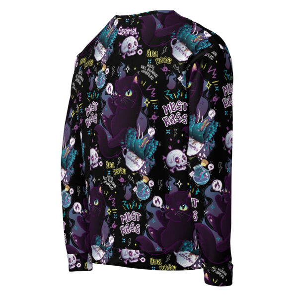 Black Cat Pattern Sweatshirt - Image 4