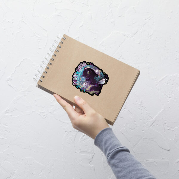 Black Cat Sticker - Image 3