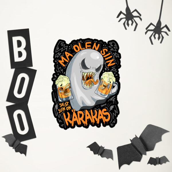 Beer Ghost Sticker - Image 5