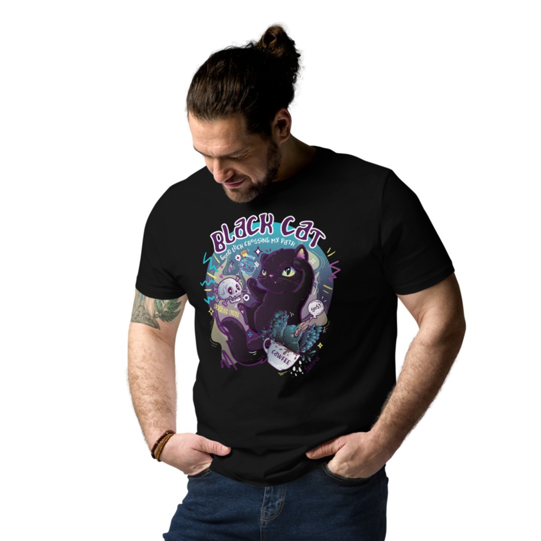 Black Cat T-shirt - Image 7
