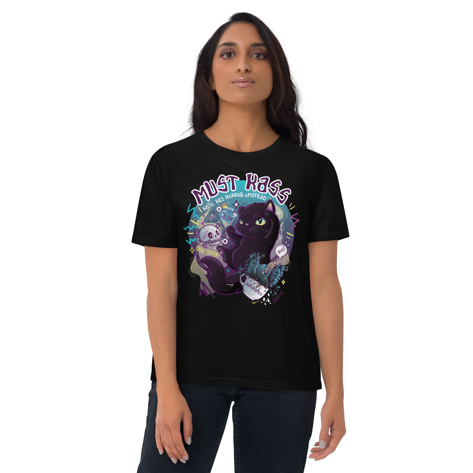 Black Cat T-shirt - Image 3