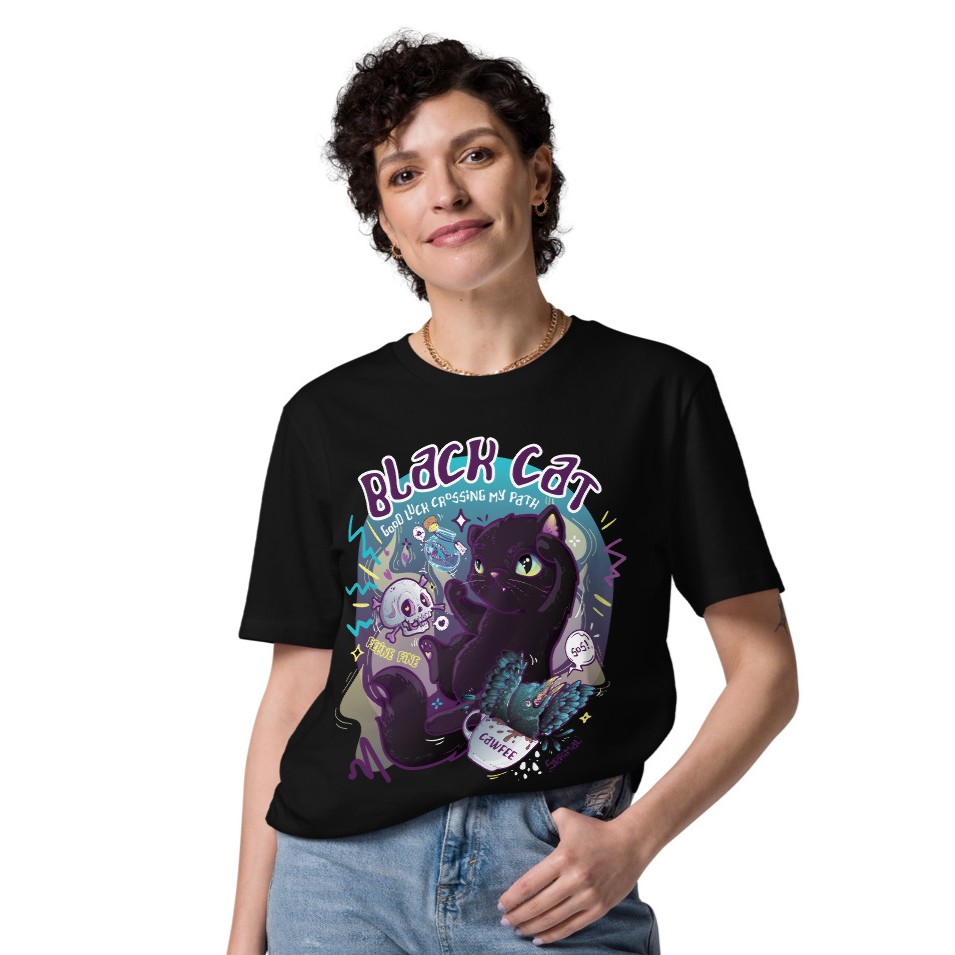 Black Cat T-shirt - Image 6