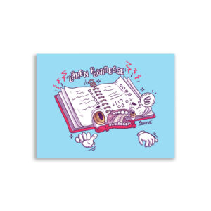 Spiraling notebook poster