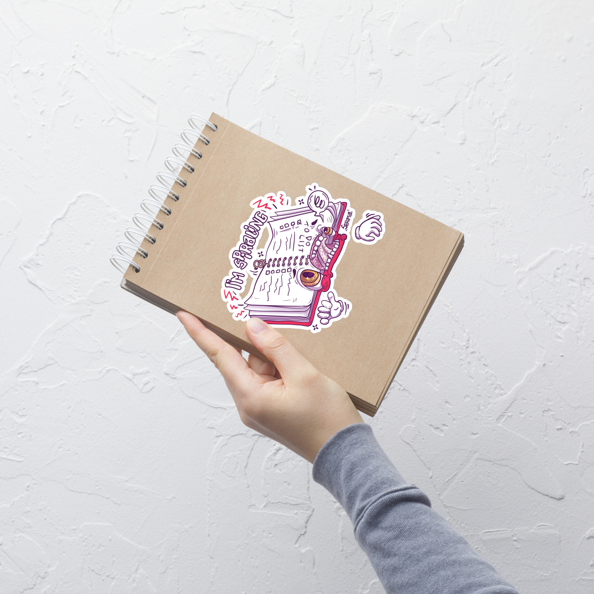 Spiraling notebook sticker - Image 8