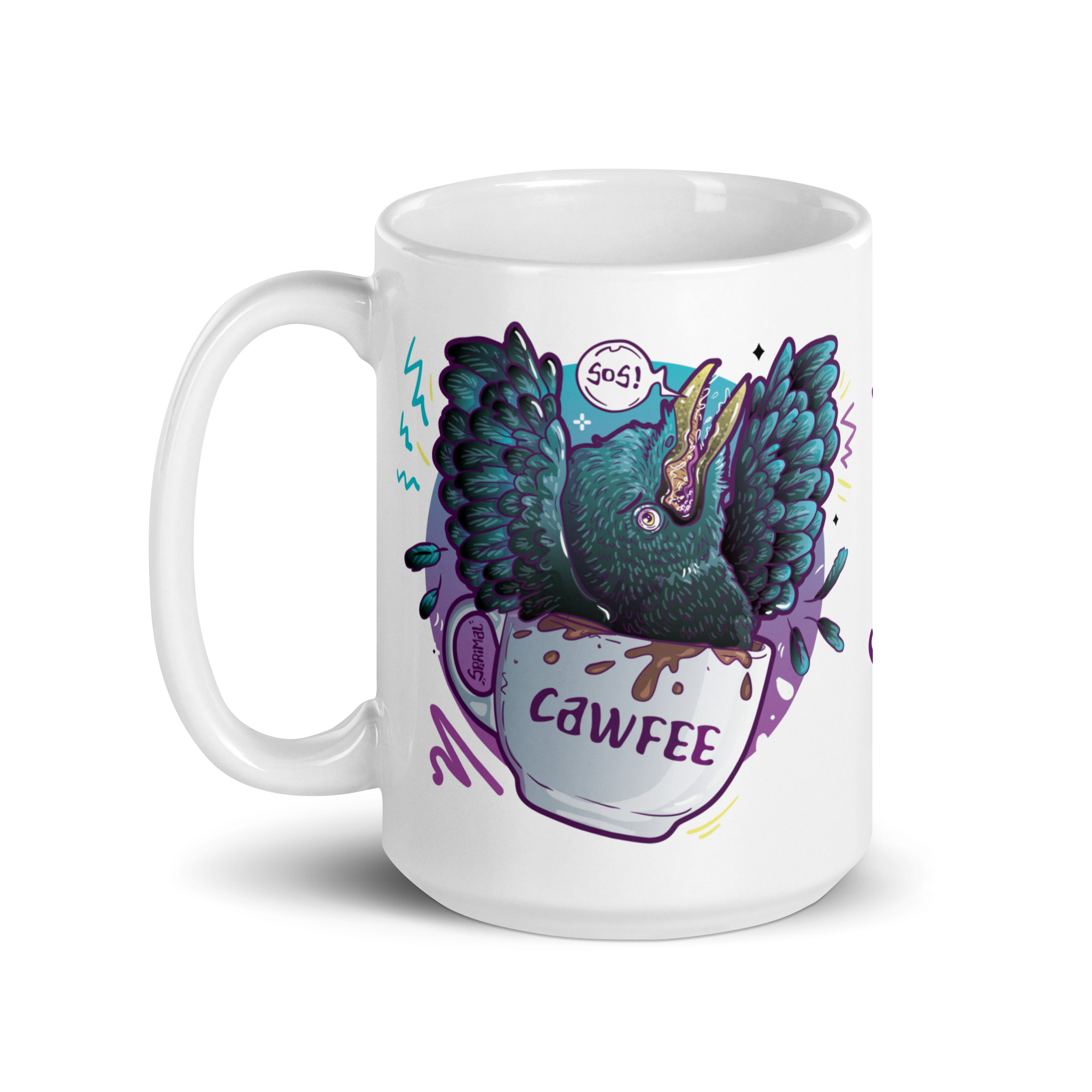 Crow in Distress Mug - Image 7
