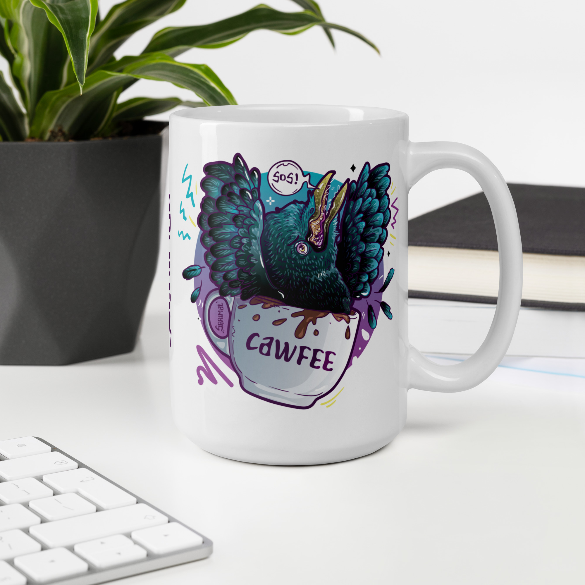 Crow in Distress Mug - Image 6