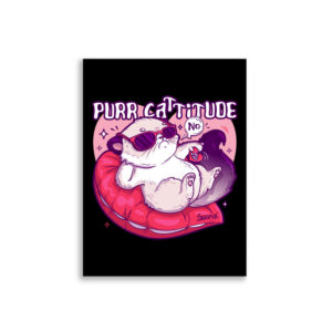 Purr Cattitude Poster